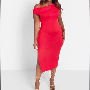 Rebdolls MAEVE OVER THE SHOULDER BODYCON
MAXI DRESS 3X